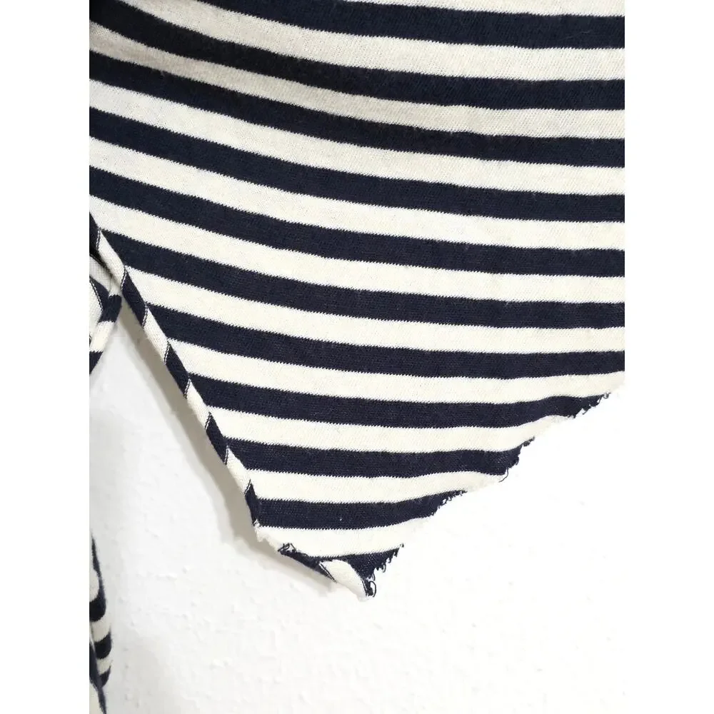 Free People We the Free Angel Striped T-Shirt Navy White Size Small - Picture 9 of 9